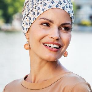 Style 912 Mia Turban - Lilien-Print