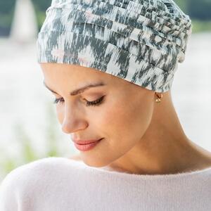 Style 910 Bambus-Turban - Ikat-Print